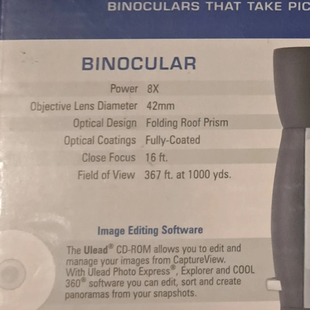 NIB-Binoculars Digital Camera with LCD! Capture memories too for cameras!
